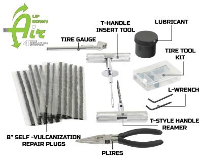 Overland Vehicle Systems - OVS Tire Repair Kit - 53 Piece Kit With Black Storage Box - Image 2