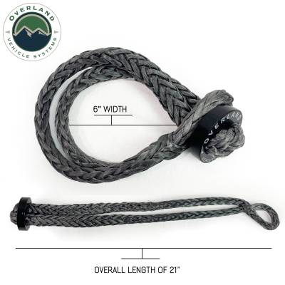 Overland Vehicle Systems - OVS Recovery Soft Shackle 5/8" 44,500 lb. With Collar - 22" With Storage Bag - Image 3