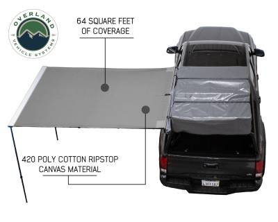 Overland Vehicle Systems - OVS Nomadic Awning 2.0 - 6.5' with Black Cover Universal - 18049909 OVS - Image 4