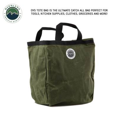 Overland Vehicle Systems - Tote Bag #16 Waxed Canvas Bag - Image 4