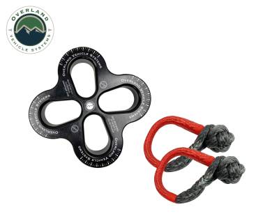 Overland Vehicle Systems - OVS Recovery R.D.L. 8" Recovery Distribution Link 45,000 lb. Black and (2) 5/8" Soft Shackles - Image 3
