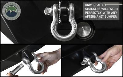 Overland Vehicle Systems - OVS Recovery  Shackle 3/4" 4.75 Ton - Zinc - Image 3