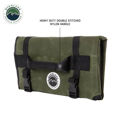 Overland Vehicle Systems - Rolled Bag General Tools With Handle And Straps - #16 Waxed Canvas - Image 3