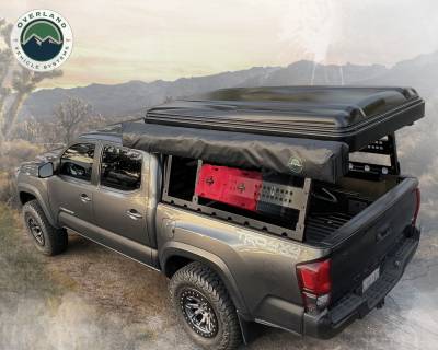Overland Vehicle Systems - Discovery Rack with Side Cargo Plates, With Front Cargo Tray System Kit Mid Size Truck Short Bed Application - Image 2