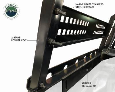 Overland Vehicle Systems - Discovery Rack with Side Cargo Plates, With Front Cargo Tray System Kit Mid Size Truck Short Bed Application - Image 5