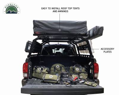 Overland Vehicle Systems - Discovery Rack with Side Cargo Plates, With Front Cargo Tray System Kit Mid Size Truck Short Bed Application - Image 11