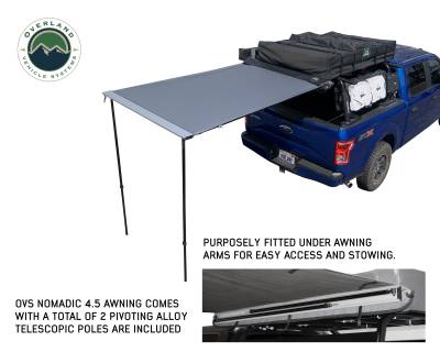 Overland Vehicle Systems - OVS Nomadic Awning 1.3 - 4.5' With Black Cover - Image 2