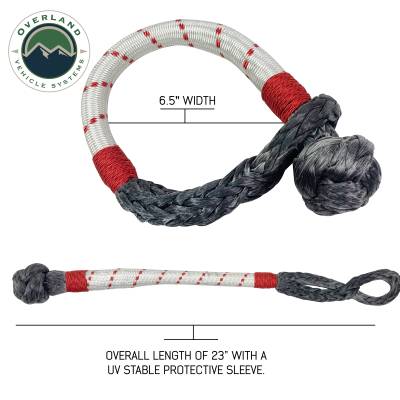 Overland Vehicle Systems - OVS Recovery Soft Shackle 7/16" 41,000 lb. With Loop & Abrasive Sleeve - 23" With Storage Bag - Image 3