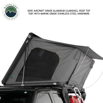 Overland Vehicle Systems - OVS Sidewinder Side Load Aluminum Roof Top Tent - Black Shell & Grey Body - Image 2