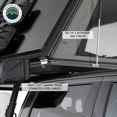 Overland Vehicle Systems - OVS Sidewinder Side Load Aluminum Roof Top Tent - Black Shell & Grey Body - Image 12