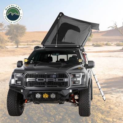 Overland Vehicle Systems - OVS Sidewinder Side Load Aluminum Roof Top Tent - Black Shell & Grey Body - Image 17