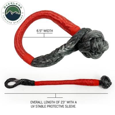 Overland Vehicle Systems - OVS Recovery Soft Shackle 5/8" 44,500 lb. With Loop & Abrasive Sleeve - 23" With Storage Bag - Image 3