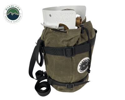 Overland Vehicle Systems - Propane Tank Bag with Handle And Straps - #16 Waxed Canvas - Image 4