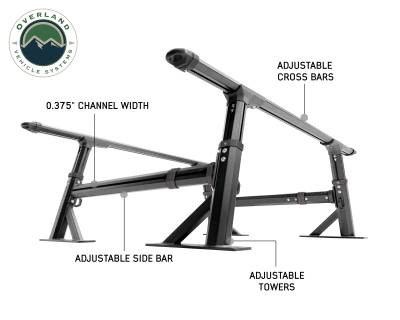 Overland Vehicle Systems - OVS Freedom Rack With Cross Bars and Side Supports - Image 1