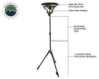 Overland Vehicle Systems - OVS UFO Solar Light Light Pods & Speaker - Wild Land Camping Gear - Image 2