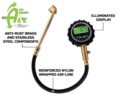 Overland Vehicle Systems - Digital Air Pressure Guage with Valve Kit & Storage Bag - Image 3