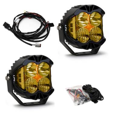Baja Designs - Baja Designs LP4 Pro LED Driving/Combo Amber Lens Pair - Image 1