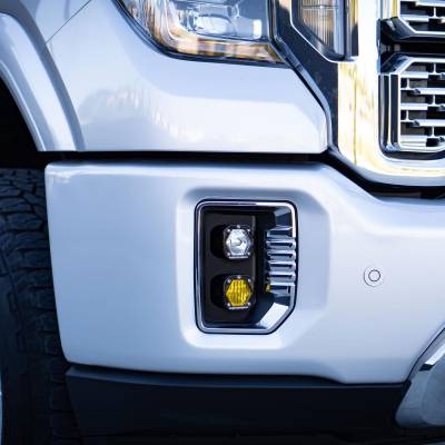Baja Designs - Baja Designs GMC 2500/3500 (20-On) Clear Spot/Amber W/C Fog Pocket Kit - Image 2