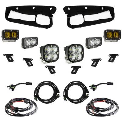 Baja Designs - Baja Designs Ford Bronco (21-Present) S2 SAE Amber FPK Sportsmen for OEM Steel Bumper - Image 1