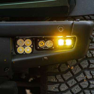 Baja Designs - Baja Designs Ford Bronco (21-Present) S2 SAE Amber FPK Sportsmen for OEM Steel Bumper - Image 3