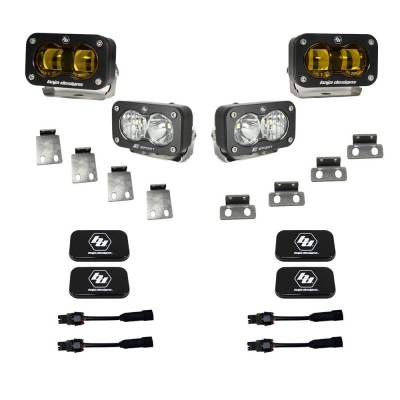 Baja Designs - Baja Designs S2 SAE Amber/S2 Sport Fog Pocket Kit Fits 21-On Ford Raptor - Image 1