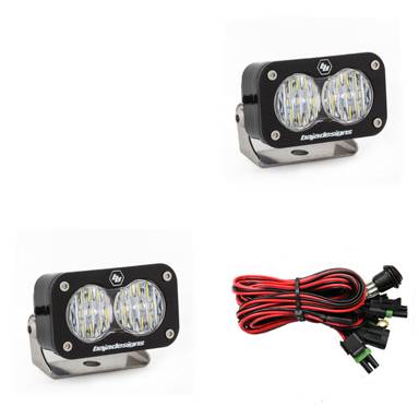 Baja Designs - Baja Designs LED Light Pods Wide Cornering Pattern Pair S2 Pro Series - Image 1