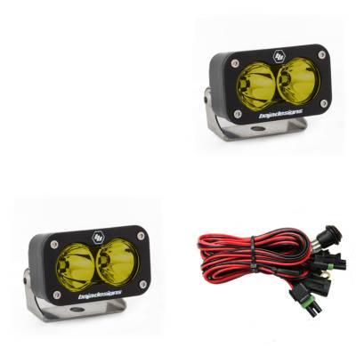 Baja Designs - Baja Designs LED Work Light Amber Lens Spot Pattern Pair S2 Sport - Image 1