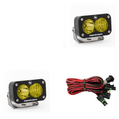 Baja Designs - Baja Designs LED Work Light Amber Lens Driving Combo Pattern Pair S2 Sport - Image 1