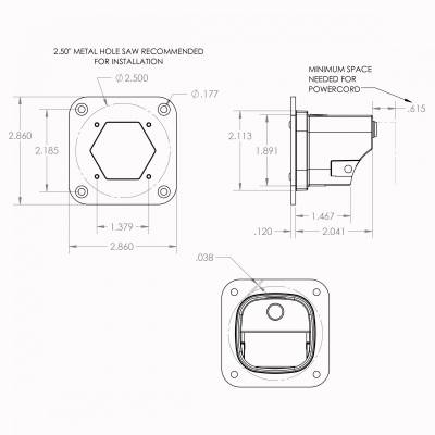 Baja Designs - Baja Designs S1 Flush Mount Spot LED White - Image 2