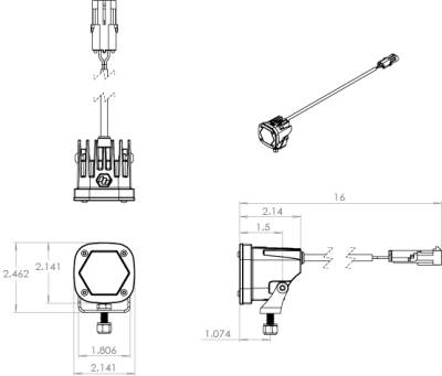 Baja Designs - Baja Designs LED LIght Pods S1 Spot Laser White Pair - Image 2