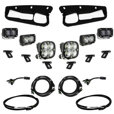 Baja Designs - Baja Designs Ford Bronco (21-Present) S2 SAE FPK Pro w/Upfitter Wiring Harness for OEM Steel Bumper - Image 1