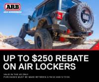 ARB Locker Promotion Save up to $250