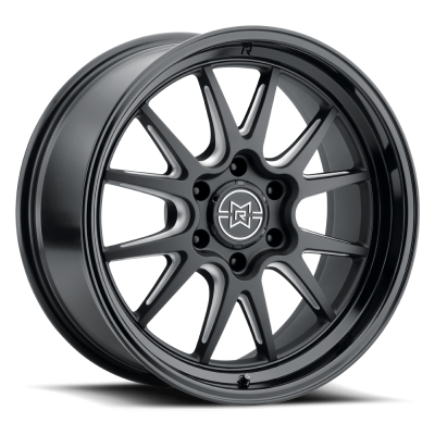Method Racing Wheels - 22x9 Method MR802 -  6x5.5  5.75in.BS - Double Black Milled - Image 1