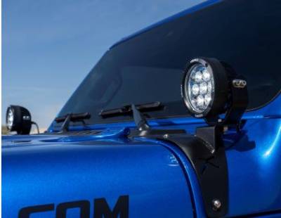 Vision X Lighting - VISION X 18+ JEEP JL/JT Cowl Mount Light KIt WITH 3.7" CG2-Cannon LIGHTS - Image 2