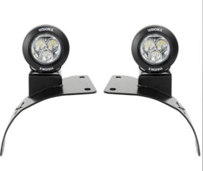 Vision X Lighting - VISION X 18+ JEEP JL/JT Cowl Mount Light KIt WITH 3.7" CG2-Cannon LIGHTS - Image 1