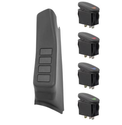 Rugged Ridge - Rugged Ridge 17235.86 A Pillar Switch Pod Kit - Image 1