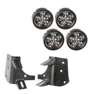 Rugged Ridge - Rugged Ridge 11232.37 A-Pillar LED Kit - Image 1