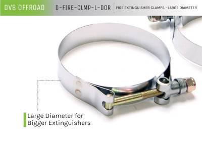DV8 Offroad - DV8 Offroad D-FIRE-CLMP-L-DOR Fire Extinguisher Clamps - Image 4