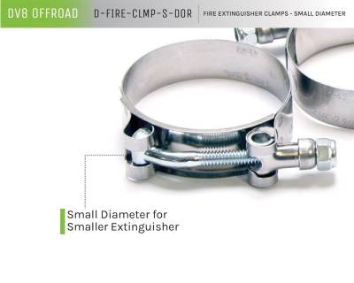 DV8 Offroad - DV8 Offroad D-FIRE-CLMP-S-DOR Fire Extinguisher Clamps - Image 3