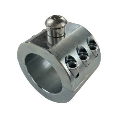 Apex Chassis - Apex Chassis Steering Stabilizer Clamp Silver Zinc, 1.5" ID, Universal - Image 2