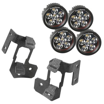 Rugged Ridge - Rugged Ridge 11232.34 A-Pillar Light Kit - Image 1