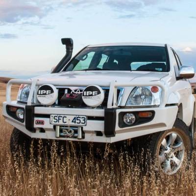 ARB 4x4 Accessories - ARB Winchbar Black Landcruiser/Prado 120 -  - 2003-2009 W/Flare - Image 1