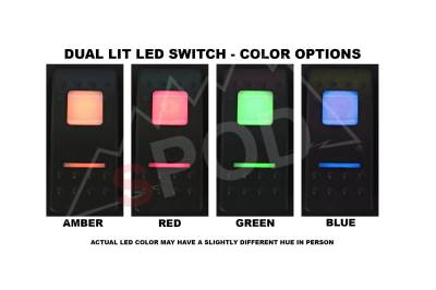 sPOD - sPOD BantamX w/ Amber LED Switch panel for JK 2007-2008 - Image 3