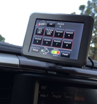 sPOD - sPOD TJ Swicth Panel 8 Circuit Source SE W/Touchscreen 97-06 Wrangler TJ - Image 1