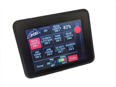 sPOD - sPOD TJ Swicth Panel 8 Circuit Source SE W/Touchscreen 97-06 Wrangler TJ - Image 4