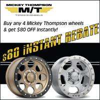 Save $80 on any set of Mickey Thompson Wheels!