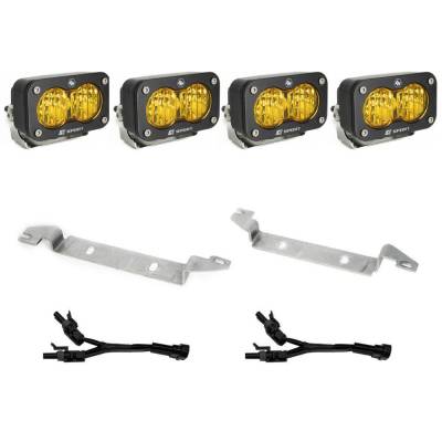 Baja Designs - Baja Designs S2 Sport Fog Pocket Kit - 22-Present Toyota Tundra (Wide Cornering; Baja Amber) Baja Designs - Image 1