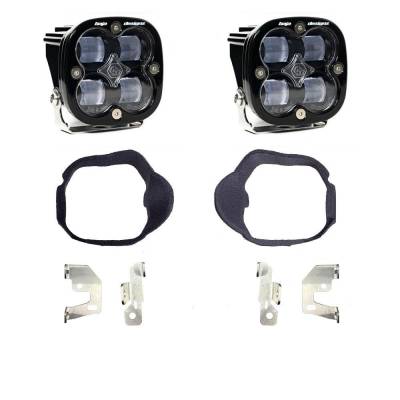 Baja Designs - Baja Designs Mercedes Squadron SAE Fog Pocket Light Kit For Mercedes 2014-2018 Sprinter Van (Clear) Baja Designs - Image 1