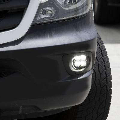 Baja Designs - Baja Designs Mercedes Squadron Sport Fog Pocket Light Kit For Mercedes 2014-2018 Sprinter Van (Clear) Baja Designs - Image 2