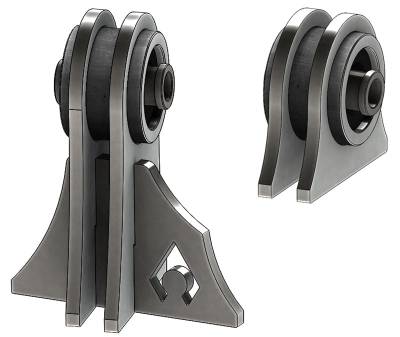 Artec Industries - Artec Jeep TJ Weld On UCA Brackets For Low Pro Front Truss Currie JJ Bushings 1/2 Inch Bolt Size - Image 2